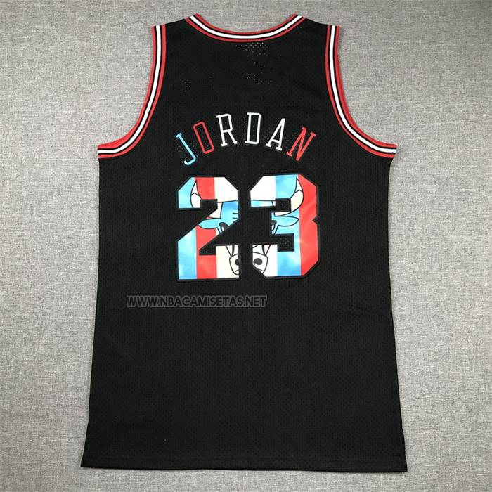 Camiseta Chicago Bulls Michael Jordan NO 23 Mitchell & Ness 1997-98 Negro1